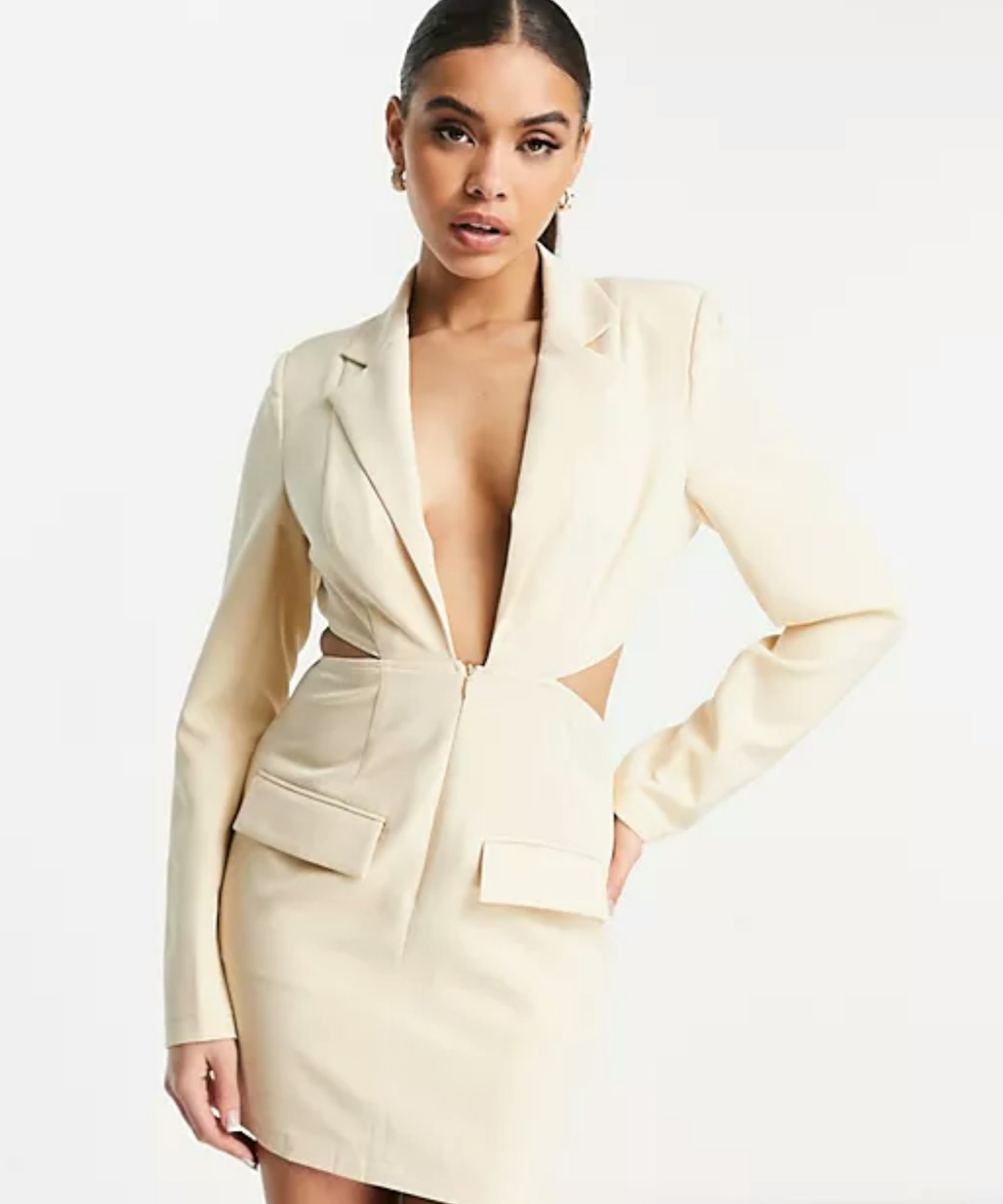 Collusion blazer dress sales with utility details